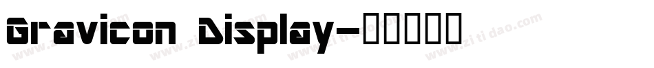 Gravicon Display字体转换